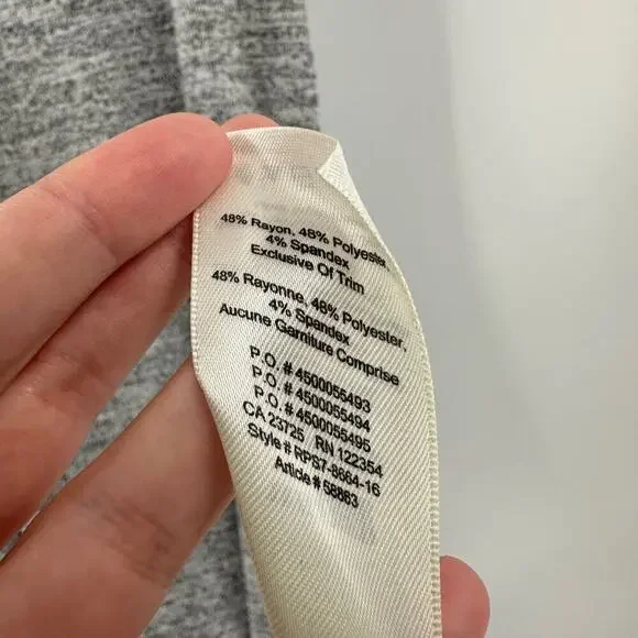 Wilfred Free Heather Gray Scoop Neck Sleeveless Casual Midi Tank Dress Small - Picture 4 of 10